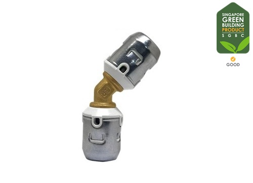 F6 快接45度等径弯头